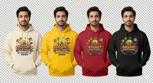 Basant Festival 2026 Lightweight Hoodie – Perfect for February Kite Flying in Lahore